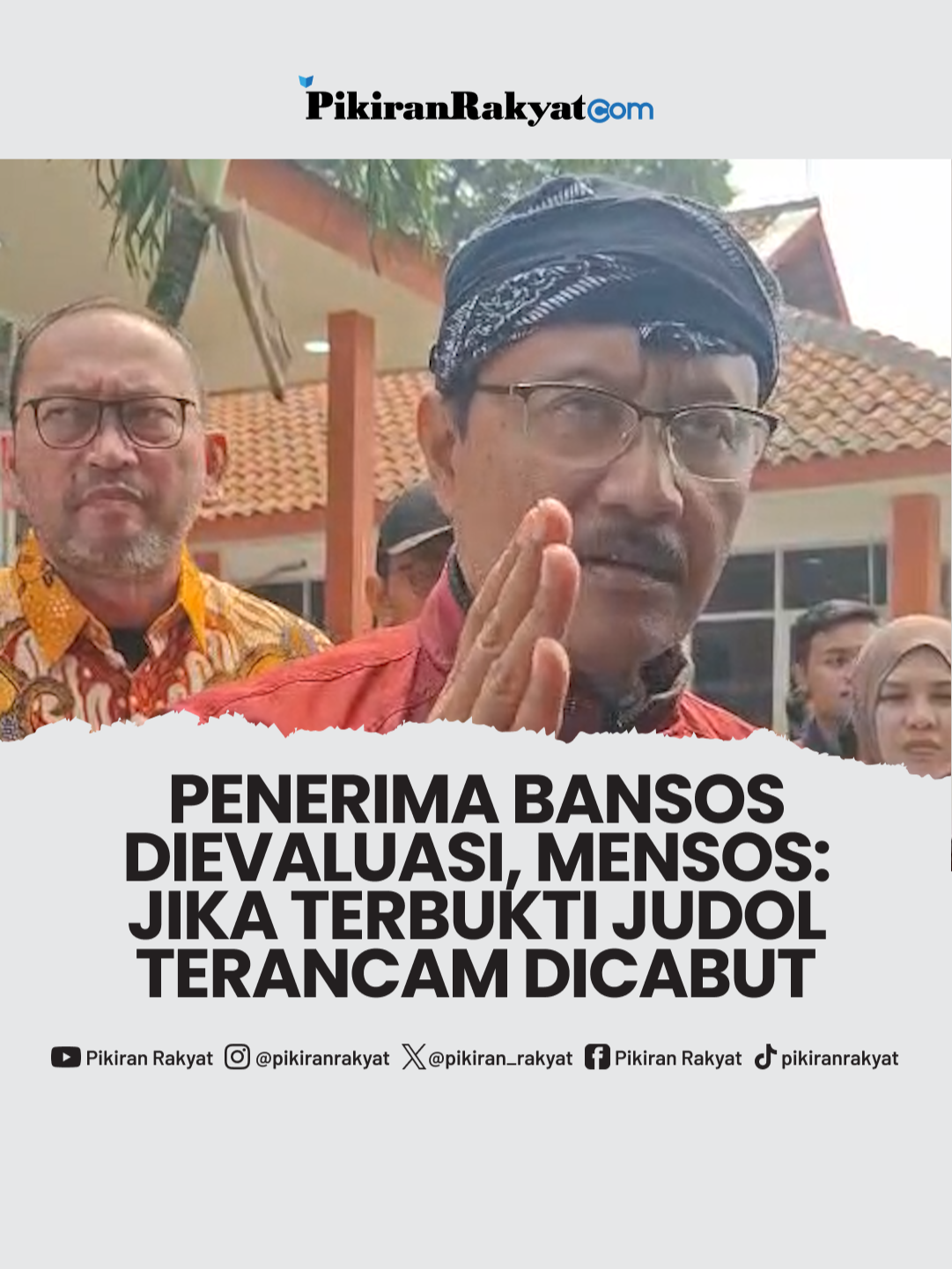 Menteri Sosial (Mensos) Saifullah Yusuf atau Gus Ipul menyatakan akan mengevaluasi penerima bantuan sosial (bansos) agar tepat sasaran, termasuk temuan Pusat Pelaporan dan Analisis Transaksi Keuangan (PPATK).  Diketahui sebelumnya, PPATK mengungkapkan temuan terbarunya terkait ratusan ribu rekening penerima bansos yang dicurigai melakukan transaksi mencurigakan, yakni judi online alias judol.  