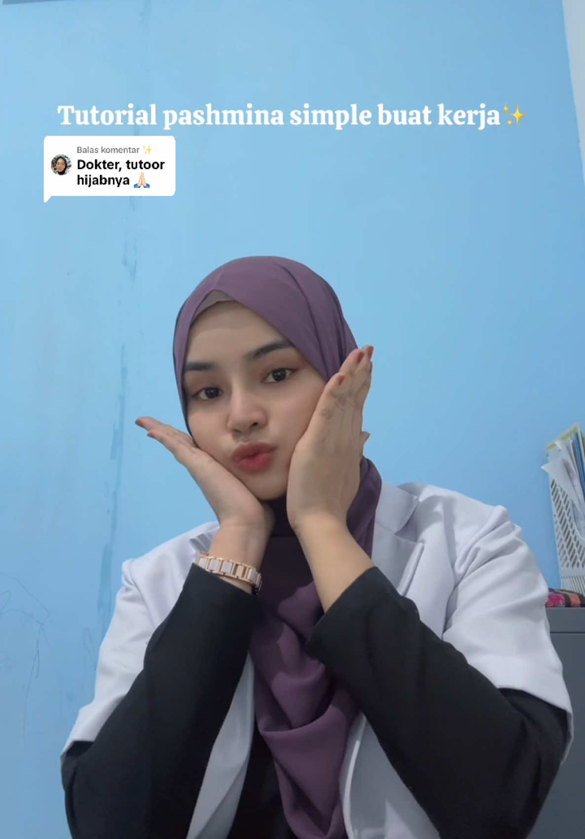 Membalas @✨ pakai ceruty babydol dari KAYZA mudah dibentukk. Selamat mencoba dear❤️ #tutorialpashmina 