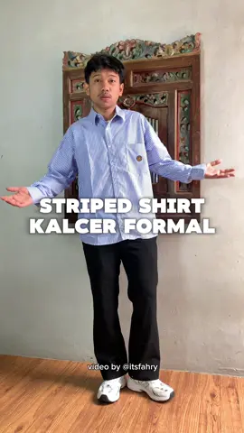 Striped shirt kalcer from @Shining Bright 💫 #stripedshirt #kemejapria #outfitformal #outfitcasual #outfitideas #kalcer #fashionmen #menstyle #stylefashion #fyp 