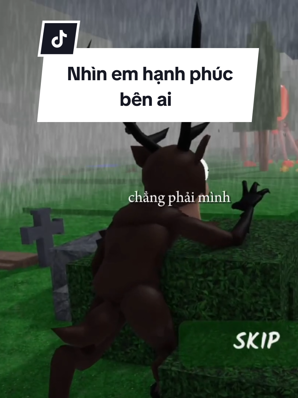 nhin em hanh phuc ben ai... 😔 🦌 #roblox #robloxvietnam #robloxvng #99nightsintheforest #nhinemhanhphucbenai 