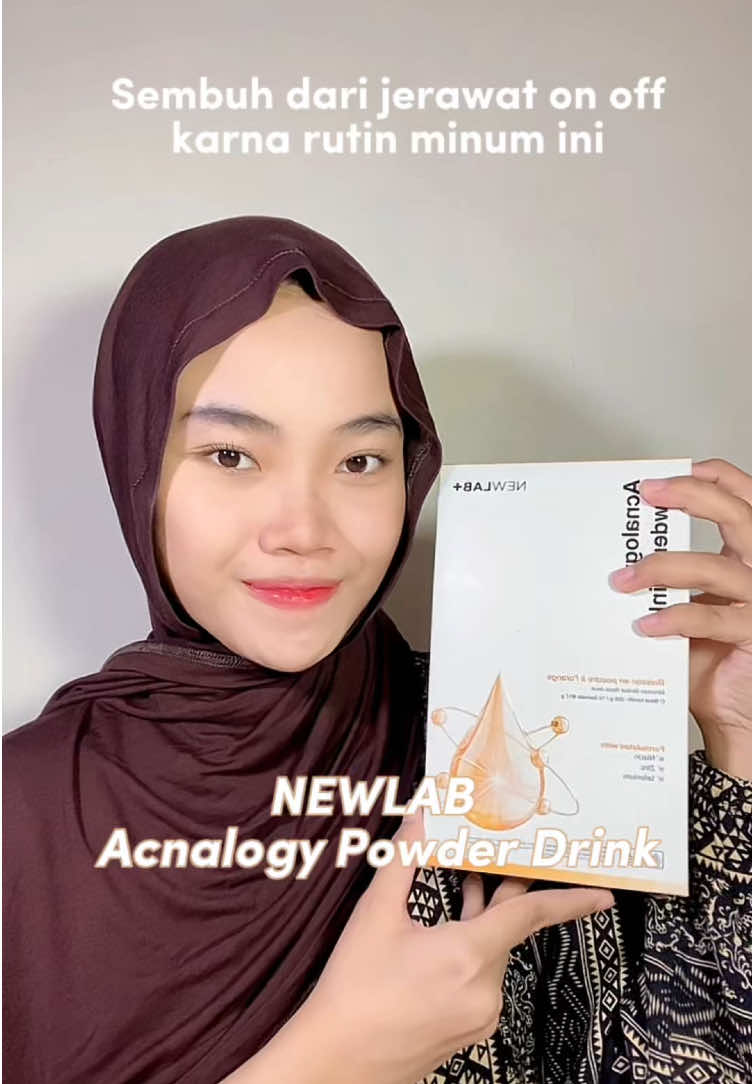 Udah pakai ini itu ga sembuh, ternyata cocoknya minum powder drink dari @Newlab 🥹🫶🏻 #newlabacnalogydrink #zincforacne #acnefighter #newlab #acne #jerawat 