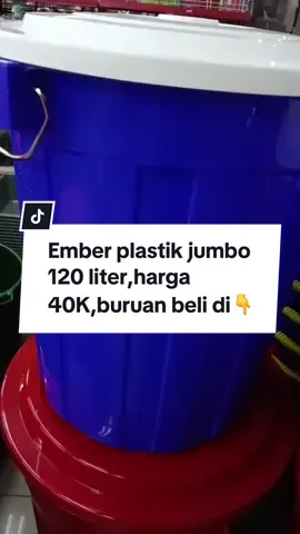 Ember Plastik Jumbo 120 liter Ting Air, ember air kamar mandi,buat temen2 mandi bersih & puas #emberplastik#emberjumbo120L #emberkamarmandi#bahantebaldankuat#varianwarna#dv