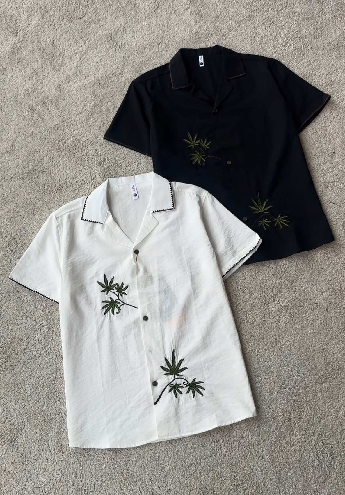 Embroidered Shirts Available In Black & White. Size: S,M,L. Insta: dmenverse.np for inquiries & orders. #dmenverse #summeroutfits #vacationoutfits #oldmoneyoutfits 