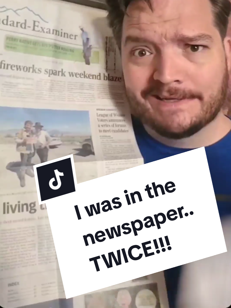 Crazy, I Was On The Front Page Of The Newspaper Twice This Week! Which isn't a lot, but it's weird that it happened twice, right? One story was about our feature film 