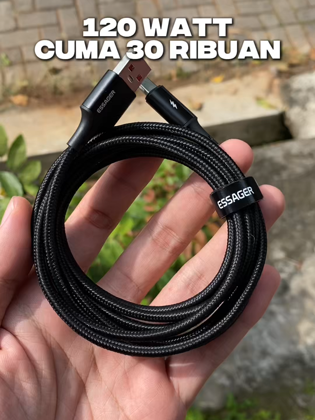 ESSAGER – Kabel Type-C 120W, Fast Charging 6A Super Ngebut! Support 120W & 6A untuk Xiaomi dan device lainnya. Kabel kuat, cepat isi daya, tahan tekuk & awet banget! ⚡🔌 #Essager120W #KabelTypeC6A #FastChargingXiaomi #KabelCasSuperCepat #EssagerOfficialStore #KabelCharger120W #TypeC120WFastCharge #KabelCasTahanLama #ChargerKuatXiaomi #KabelCasAntiPatah