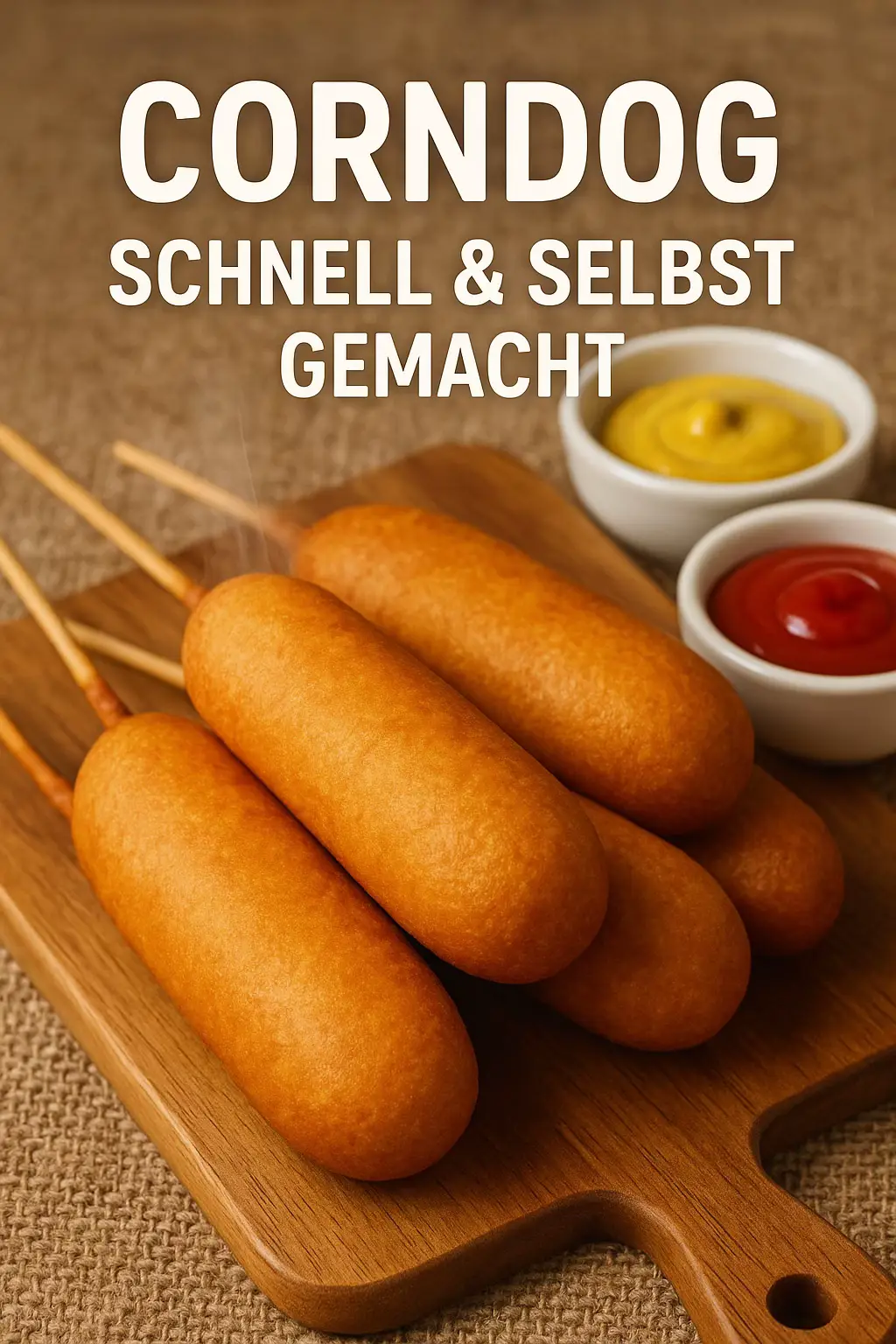 Diese Corndogs sind der Hit bei Groß & Klein! Mit Käse und knackiger Wurst – außen knusprig, innen weich. Einfach selbst gemacht – perfekt für Kinder, Partys oder als Snack! ⸻ #corndog #corndogs #kinderessen #snackideen #fingerfood #schnellerezepte #rezeptidee #tiktokfood #selbstgemacht #cheesedog #foodslide #FoodTok