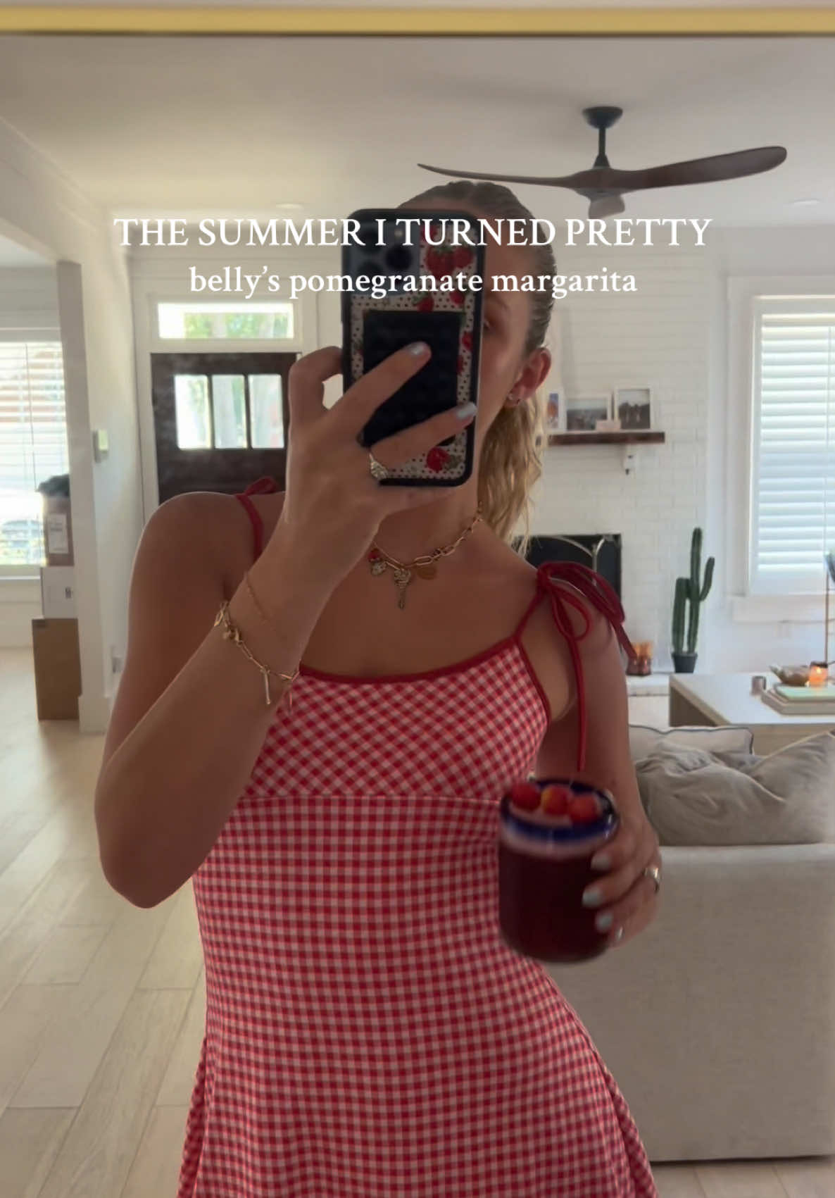 In honor of @the summer i turned pretty season 3 next week! 🌟  recipe:  - 2oz tequila   - 1/2 cup pomegranate juice  - 1/2 packet of cherry koolaid  - ice   #thesummeriturnedpretty #thesummeriturnedprettyseason3 