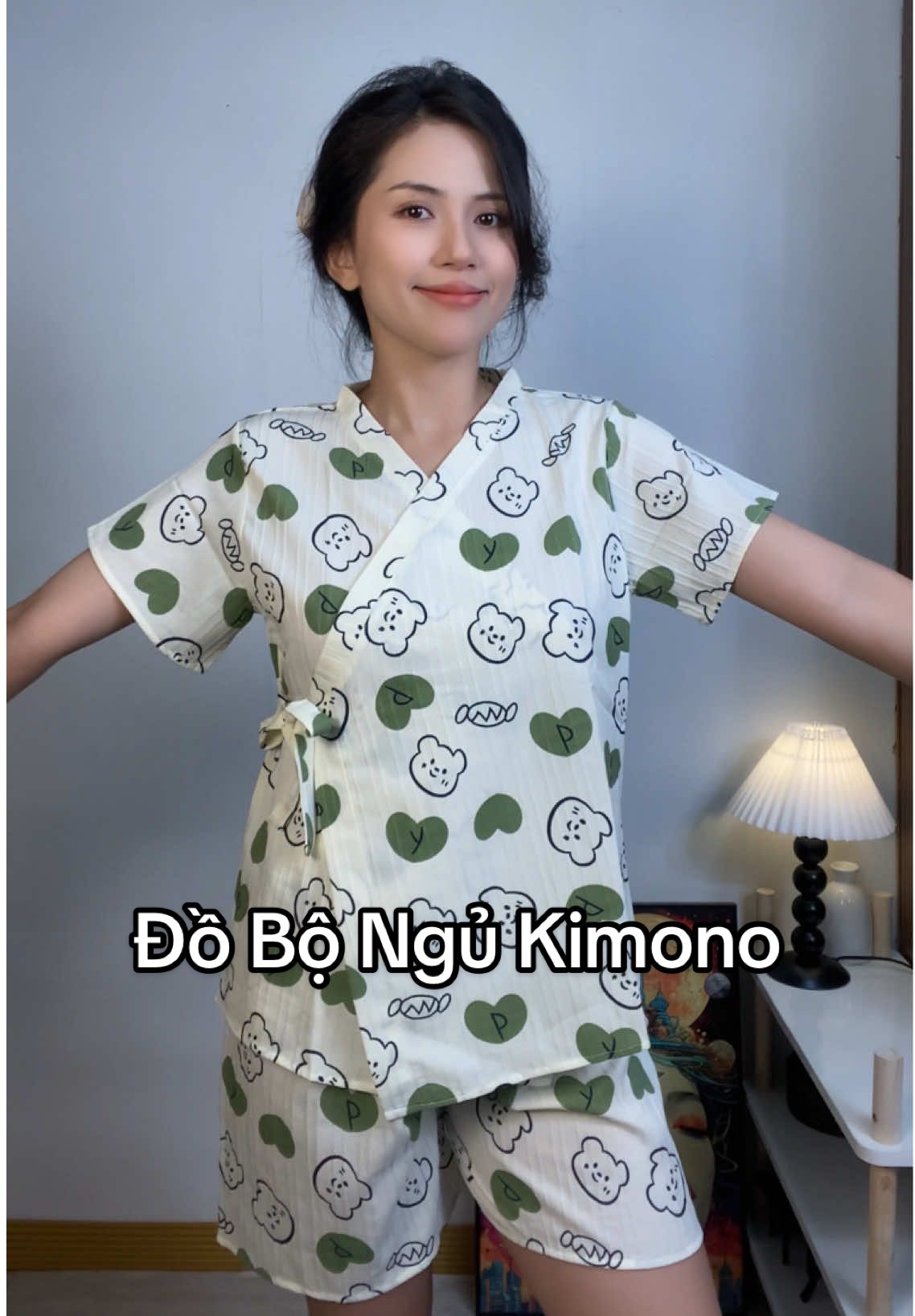 Bộ kimono mà có mí bà nhắn hỏi chổ mua nè #donguxinh #dobongu #dongunu #kimono #goiyphoidonu 