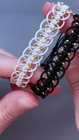 delicate bracelet in just a few knots ✨#macrametutorial #tutorials #macrame #diycrafts 