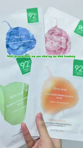Một brand mặt nạ ngon bổ rẻ mà mấy bà nên biết đến nè @ONE LEAF Vietnam  #oneleafvietnam #oneleafvn #cleanbeauty #matna #skincare #chamdakhoetuthiennhien 