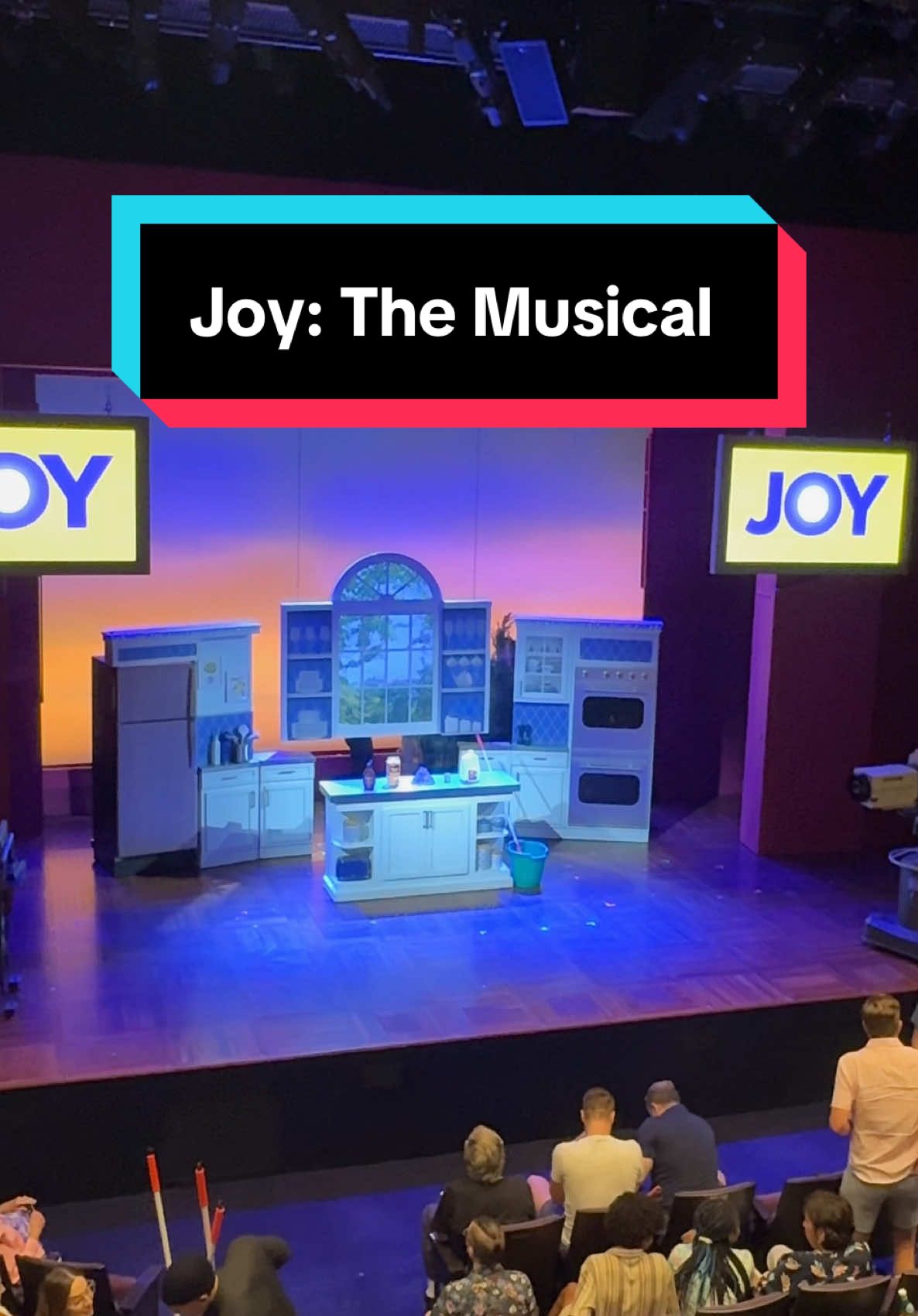 There’s something about tiny theaters that just have amazing set design! Loved the Polly pocket style set of this show! Tiny theaters makes set design look so big and full I love it!  Joy: The Musical tells the real life story of a Joy Mangano, inventor of the self-wringing Miracle Mop! I never expected to laugh or cry as much!  Go see @JOY: A New True Musical it will bring you joy!  @betsywolfe 