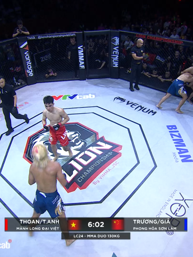 🇻🇳VIỆT NAM vs TRUNG QUỐC🇨🇳 | Thế Anh -Thành Thoan khiến hai tay đấm Trung Hoa tắt điện trên sàn MMA Lion #OnSports #VTVcab #MMA #LIONChampionship #NationalPride #LC24