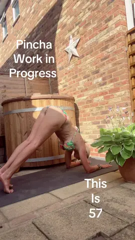 First practice of Pincha this year. So much work to do and it seems I’m a heavy breather 🤣#yoga #yogapose #pinchazo #fyp #fitinmyfifties #thisis57 