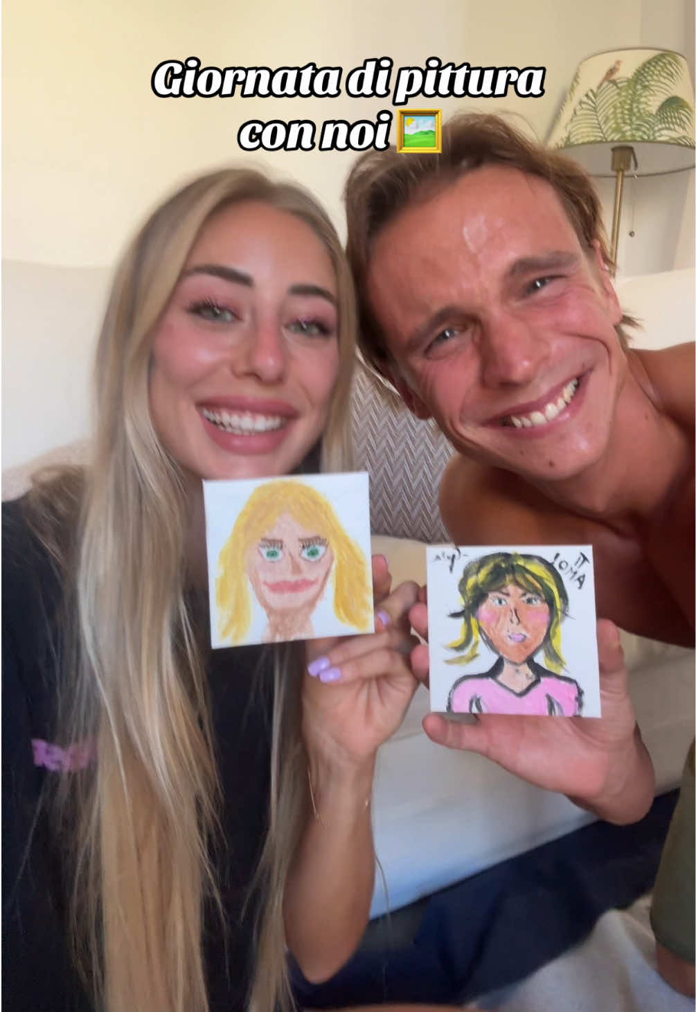 Due pittori nati!!!🧑🏼‍🎨 #couple #fyp