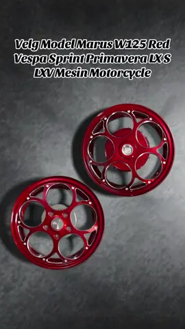 Velg Model Marus W125 Red Vespa Sprint Primavera LX S LXV Mesin Motorcycle#belilokal #rekomendasi #velg #wibgajian 