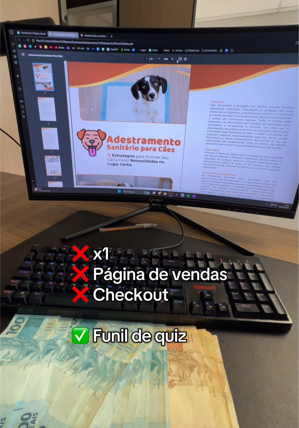 Funil de vendas para eBooks - #vendasonline #afiliados #trafegopago #trafegoorganico #marketingdigitalbrasil 