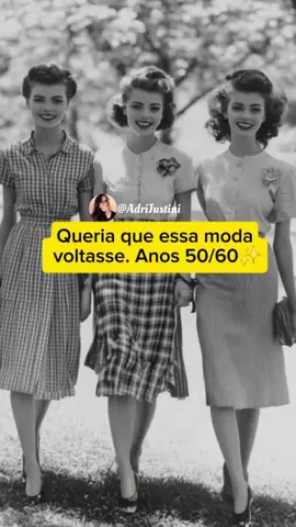 Moda vintage anos 50/60✨️ #moda #modafeminina #vintage #vintagefashion #retro #fashion #tendencia 
