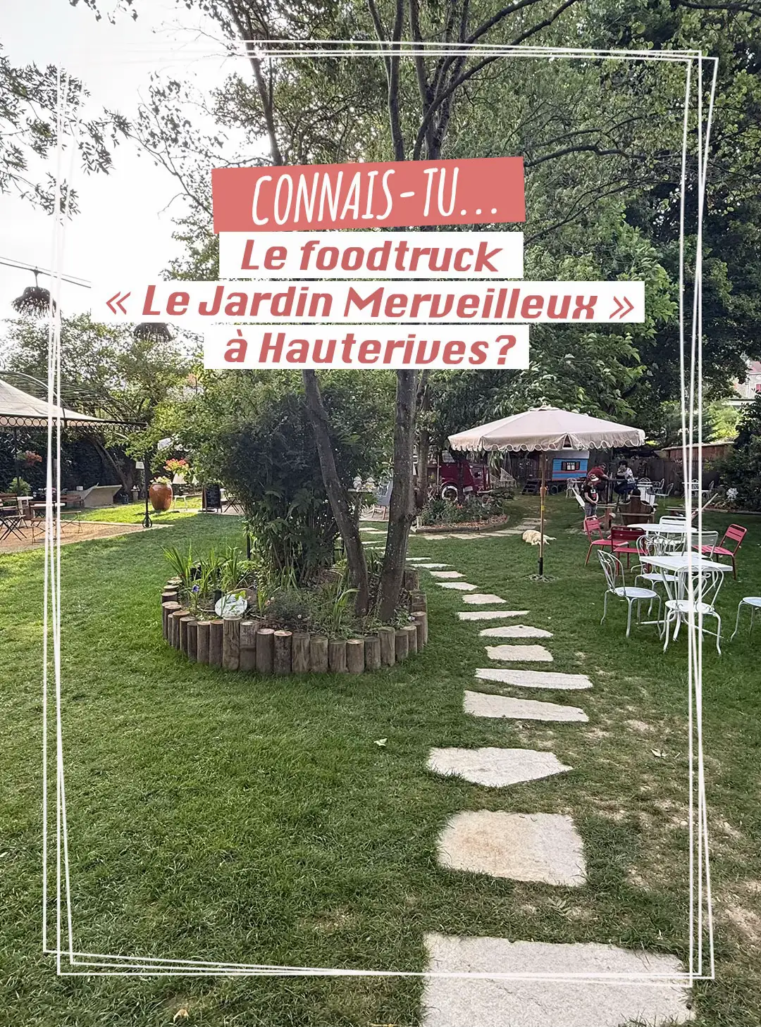 Collé au Palais idéal du facteur Cheval, on a découvert le foodtruck le Kardin Merveilleux pour manger et boire. Il se situe dans un beau jardin avec pleins d’endroits différents pour se poser.  #hauterives #palaisidealdufacteurcheval #sortirenfamille #oumangerdansladrome #drome #auvergnerhonealpes 