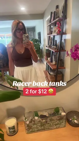 Love these tanks! I wear these to bed, and for lounging around the house or doing chores.  I just ordered another color of these lounge pants as they quickly became my favorite pair!  Shop this look at the 🛒 #loungewear #loungeoutfit #casualoutfits #tanktop #Home #momoutfit #outfits 