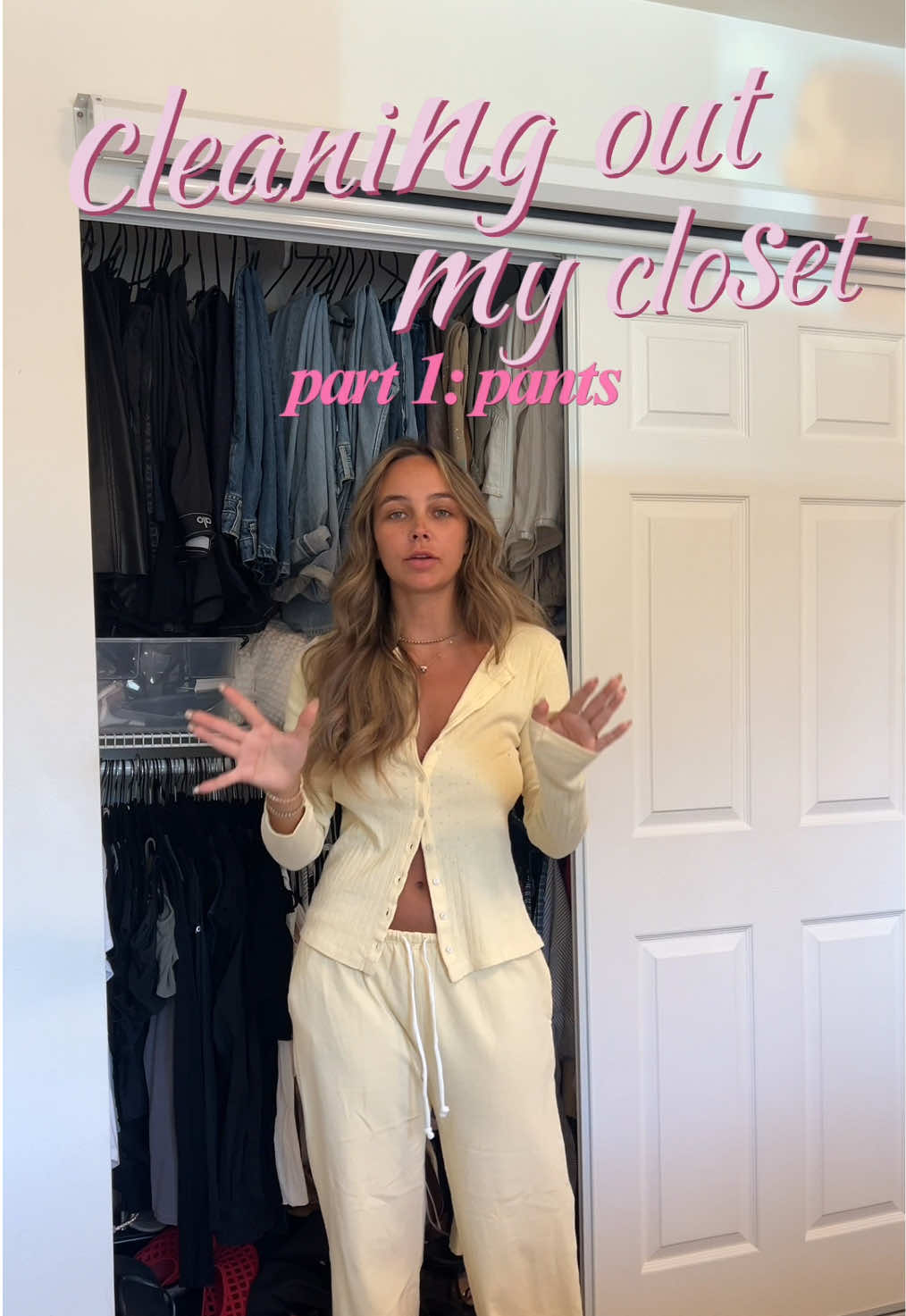 its officially summer which means i have to get rid of half of my closet 🙃 first up is pants!!! #closetcleanout 