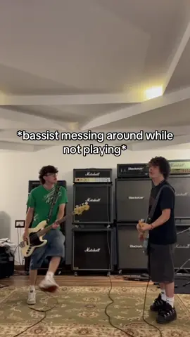 bassists will do ANYTHING but play i stg😭 #altmusic #newmusic #2000srock 