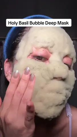 Holy Basil Bubble Deep Mask ✨ - Carbonated water = better absorption + glow boost 💧 - Holy Basil = hydrated, calm, and protected skin 🌿 - PHA = gentle exfoliation + anti-aging + moisture lock 🔒 - Say bye to blackheads, oily T-zone & huge pores . #mossbubblemask  #mossmask  #porebrush  #poredetox  #detoxmask  #cloggedpores #pcalmbubblemask #pcalmmask #holybasilbubblemask  #p.calm  #pcalm #tiktokshopcreatorpicks #ttsbeautybesties #dealsforyoudays 