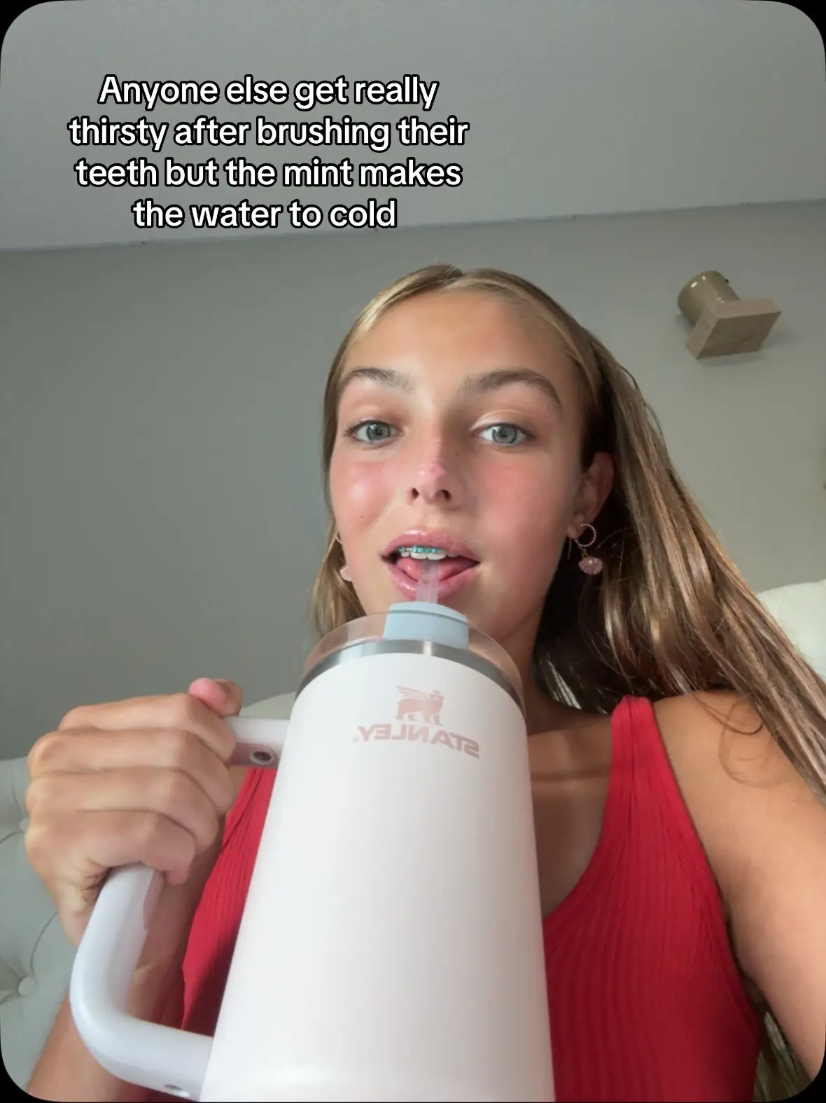 #thirsty #brushteeth #clean #mint #cold #water #anyone #relate #repost #viral #comment 