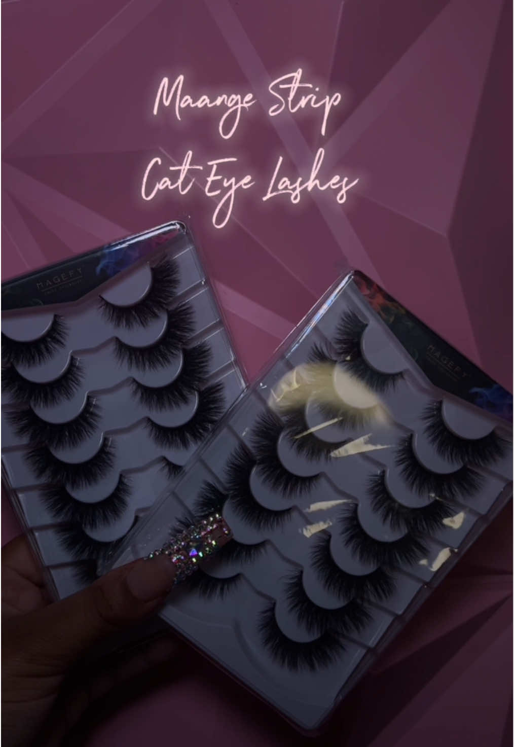 @Maange.beauty  #fyp #maangebeauty #cateyelashes #striplashes #maangebeautylashes #lashes #tiktokmademebuyit 