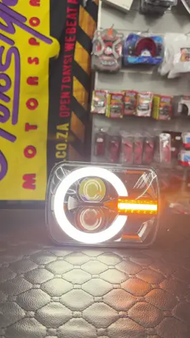 4 Mode LED Headlight with DRL Circle Design R1695  – 20x14cm  - sold as a pair  #autostylemotorsport #autostyle #automotive #caraccessories #southafrica 