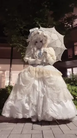 i crouched because I saw a bunny! 🩵 #jfashion #kawaii #kawaiiaesthetic #kawaiifashion #historicalfashion #egl #eglfashion #egltiktok #alttiktok #eglcommunity #shironuri #shironurimakeup #livingdoll #marieantoinette #porcelaindoll 