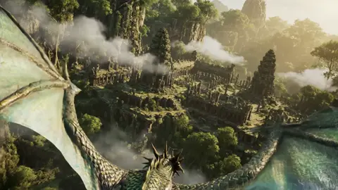 Dragon rider Flies Above beautiful Forest  #dragon #pov #fantasy #magic #medievaltiktok #fanfiction  #4k 