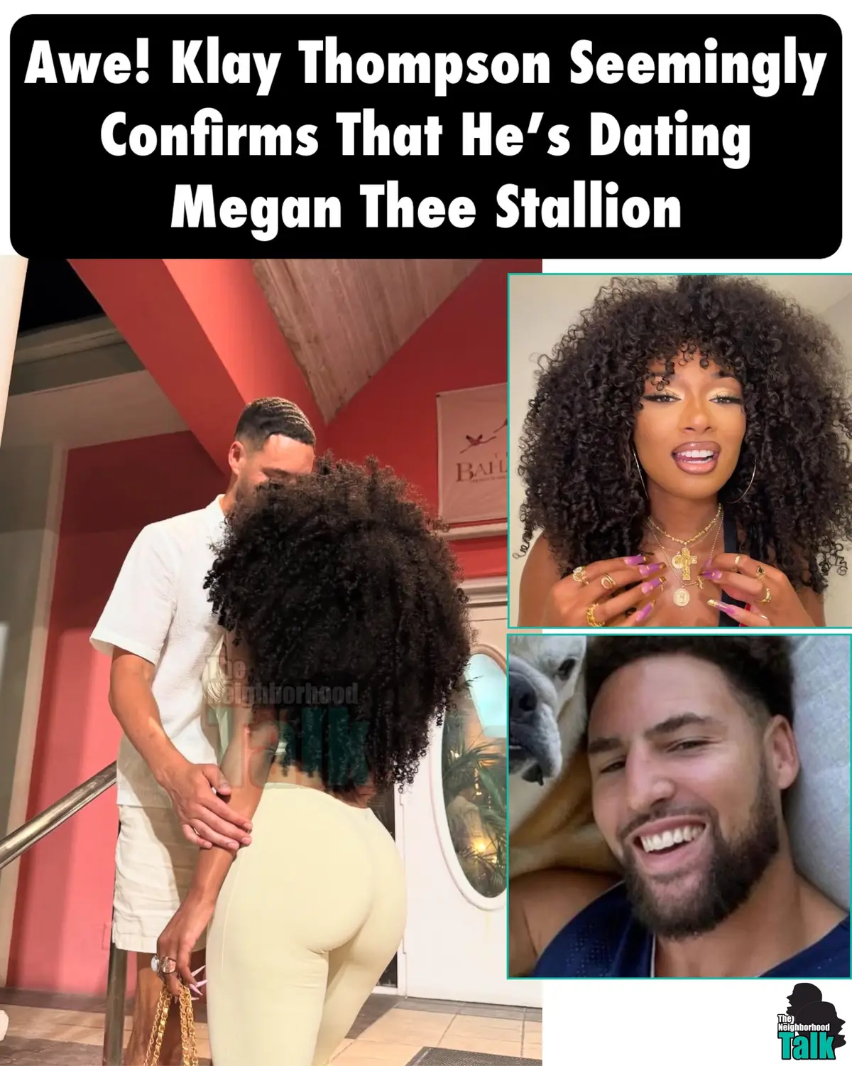 Okayyyy! Neighbors, Klay and Meg must be tryna make it official! Y’all here for it?  #megantheestallion #klaythompson 