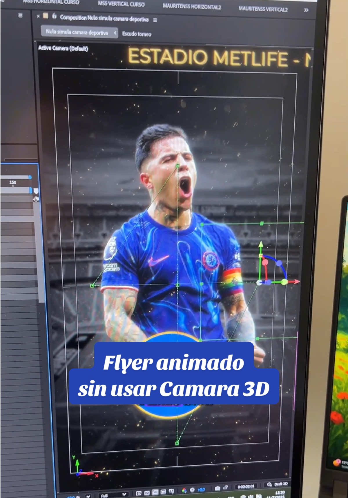 Asi podes animar facil cualquier estilo de Flyer sin necesidad de usar la camara 3D en After Effects y complicarte la vida  #aftereffects #motiongraphics #videoeditor 