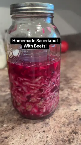 Homemade sauerkraut is easy and inexpensive to make! Follow along and let’s see yours ! #hbcorganics #homestead #fyp #homemade #sauerkraut #howto 