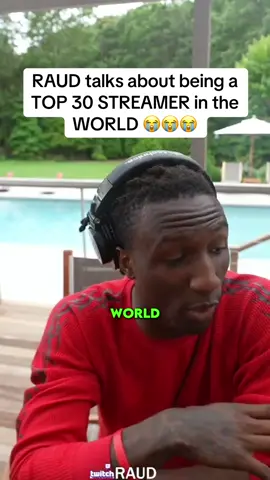 RAUD talks about being a TOP 30 STREAMER in the WORLD 😭😭😭 #raud #fyp 