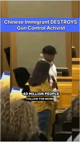 Chinese Immigrant DESTROYS Gun Control Activist  #fyppp 