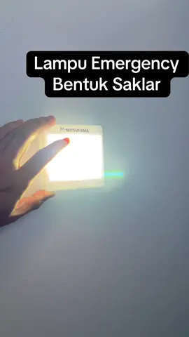 Lampu emergency bentuk saklar mitsuyama #lampuled #lampusaklar #lampuemergency 