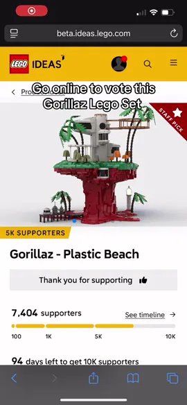 I hope eventually we can have this become reality with enough votes #trending #foryoupage #fypシ゚viral #fypシ #gorillaz #lego #legogorillaz #plasticbeachgorillaz #plasticbeach 