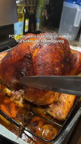 4 months early but Im so excited to make the Turkey again this year for my Friendsgiving 😫 First time making a turkey was a success ✅✔️ #food #turkey #fyp #fypシ #foryou #thanksgiving #friendsgiving #notsantea 