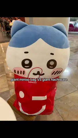 Pt 2 of the giant miniso bag #fypシ #fyp #miniso #hachiware #chikawa #usagi 