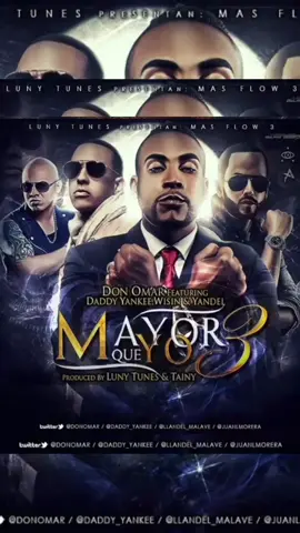 Artistas ❌️ Daddy Yankee Ft Don Omar, Wisin Y Yandel  Canción ✖️ Mayor Que Yo 3 Año ❔️ 2015 #daddyyankee #donomar #wisinyyandel #mayorqueyo3 #lunnytunes #2015 #daddyyankeeoficial #donomarelrey #wisin #yandel #mayorqueyo #masflow #Reggaeton #musicas #clasico #canciones #reggaetonlatino 
