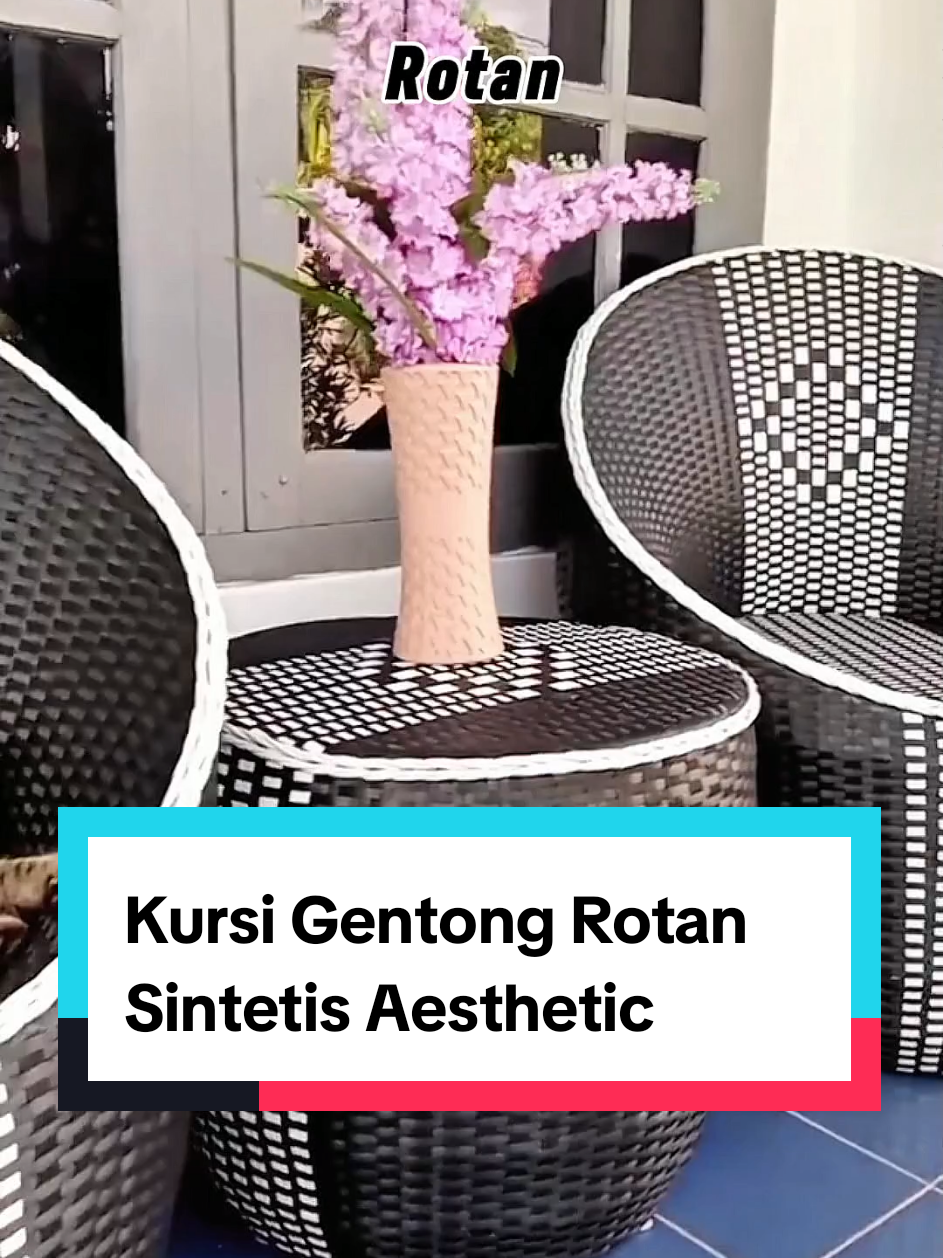 Rekomendasi Kursi Gentong Rotan Sintetis Aesthetic buat tampilan teras rumah mu menjadi elegan #kursi #kursirotan #rotan #affiliate #kursiviral 