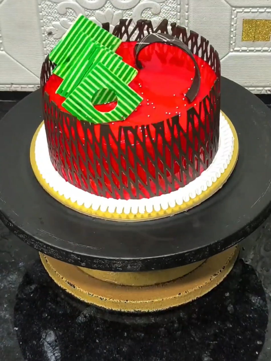 strawberry new beautiful Jeli cake#cakedecorating #amazing #tiktok #cake 