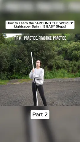 full video + more on my youtube channel! #lightsaber #lightsabers #starwars #lightsabertricks #lightsaberspin #spin #carlyking 