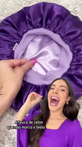 🔥 SUPER OFERTA AMIGAS 😍-Touca/Gorro de Dormir de Cetim com Aba Faixa Cabelo Anti Frizz Toca Head #touca #cetim #shopee #mulheres #mulher #dormir 