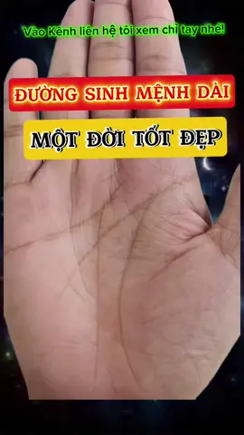 Đường sinh mệnh dài – dấu hiệu của sức sống mãnh liệt! Người có đường sinh mệnh dài thường là người sống khỏe, dẻo dai và có ý chí kiên cường. Cuộc đời họ tuy có thử thách, nhưng luôn có năng lượng để vượt qua tất cả. Bạn đã bao giờ nhìn vào bàn tay mình và tự hỏi: “Liệu mình đang mang số mệnh như thế nào?” #chitay #duongsinhmenh #chitayvanchinh #nhantuonghoc #tiktokviet #phongthuy #tamlinh #tiktokhuyenbi #vanchimenh #banlayso
