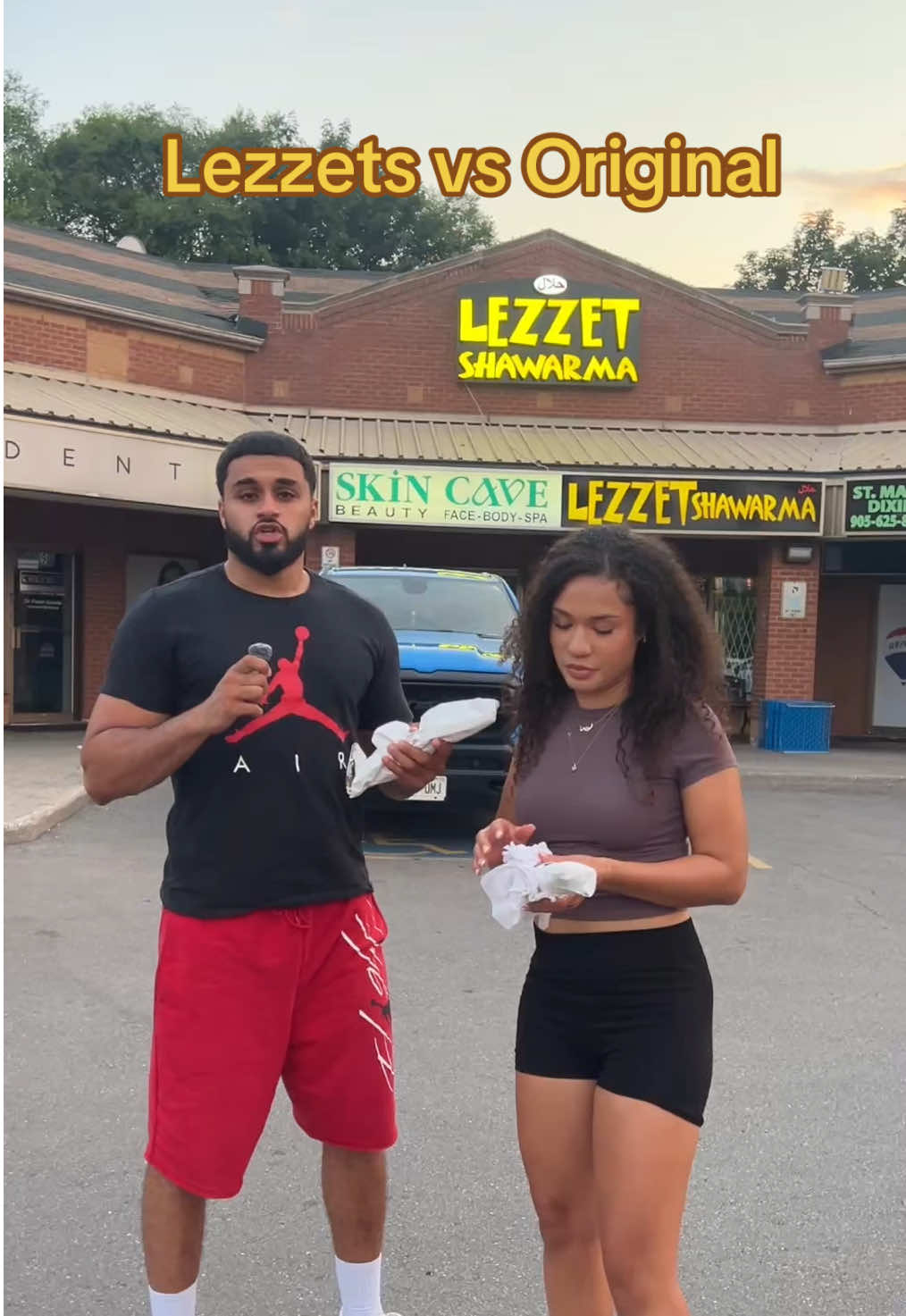 Lezzets vs Original Shawarma @Karma Sutra #fyp #shawarma #mississauga #arab #food #review 