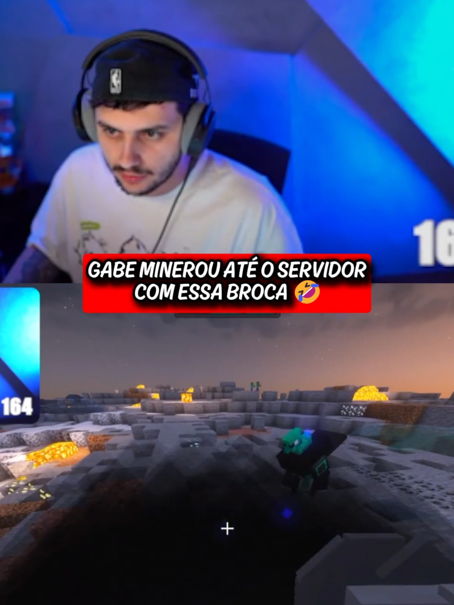 gabe derrubando o servidor com a broca #gabepeixe #gabe #Minecraft #arkanis #arkanisminecraft