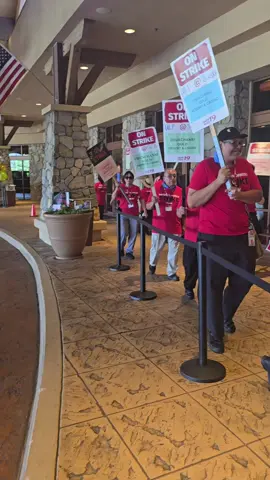 Employees on a strike at chukchansi casino 