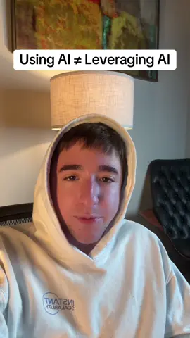 stop playing with #ai and start leveraging it for what’s already working. Nothing working? Don’t even touch it #aicontent #aitips #chatgpt #aibusiness #techtok #onlinebusiness #businessadvice 